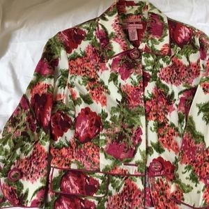 Bandolino Size 10 floral blazer/jacket